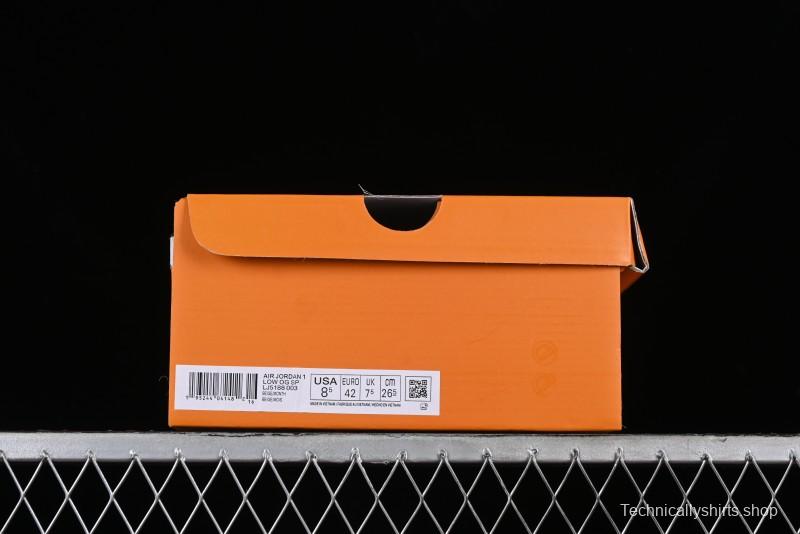 Nike Travis Scott x Fragment Design x Jordan Air Jordan 1 Low OG SP AJ1 LV Peacock Blue Low-top Casual Sneakers - LJ5188-003