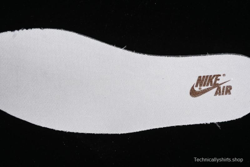 Nike Travis Scott x Fragment Design x Jordan Air Jordan 1 Low OG SP AJ1 LV Light Brown Print Casual Sneakers - SJ2068-102