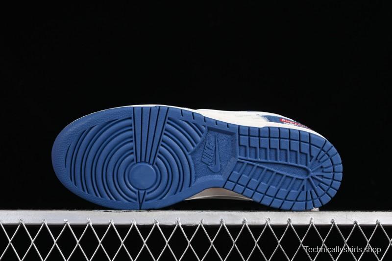 Nike Dunk Low Supreme - Denim Blue Jeans Anniversary High-End Customized Low-Top Casual Sneakers - FC1688-194