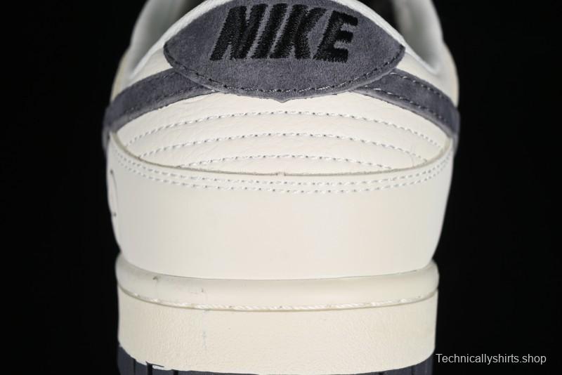 Nike SB Dunk Low Lightning Collaboration - Off White Navy Blue Small Blue Swoosh Anniversary High-End Custom Low-Top Casual Sneakers - XD1688-032