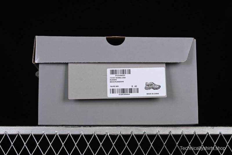 Balenciaga Runner Kith Four Color Retro Casual Sneakers - W3RMU2000