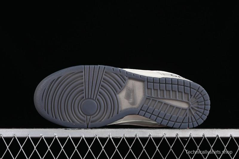 Nike SB Dunk Low Gucci Collaboration - Smoke Grey Anniversary Custom Low-Top Casual Sneakers - CF3688-003