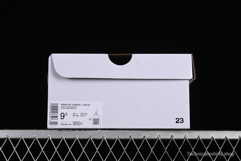 Nike Air Jordan 1 Low Flight Vintage Casual Sneakers with Distressed White-Blue Design - FV8439-104