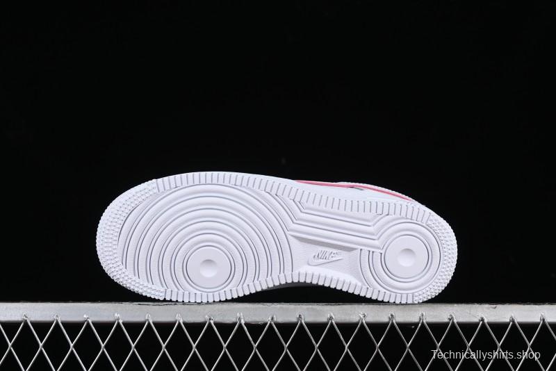 Nike Air Force 1 '07 Low Grey White Pink Casual Sneakers - HM3694-011