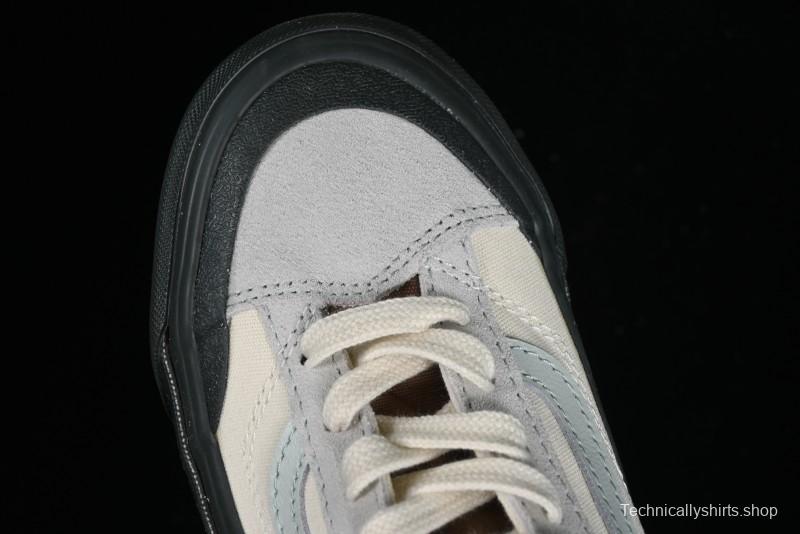 Vans Old Skool Reissue 136 Retro Casual Vulcanized Sneakers in Gray Blue White - VN000CRPGRN