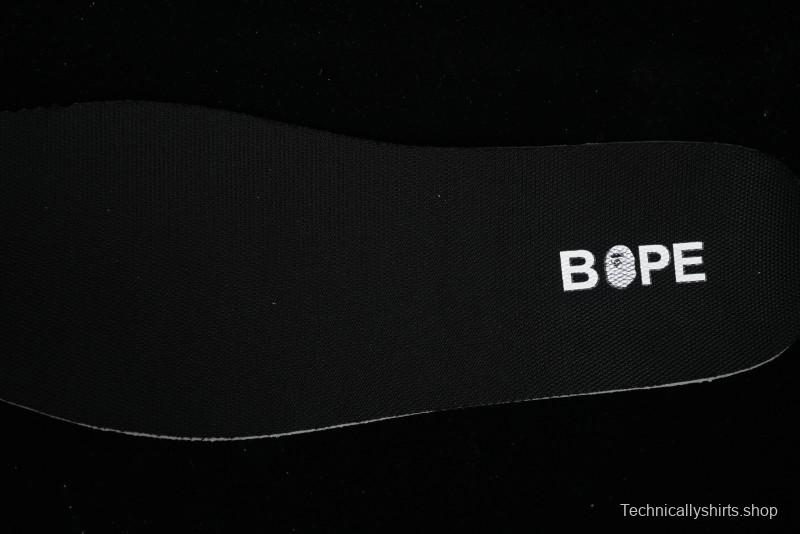 Nike SB Dunk Low BAPE Collaboration - Off-White Black Swoosh Anniversary Custom Low-Top Casual Skate Shoes - XD6188-037