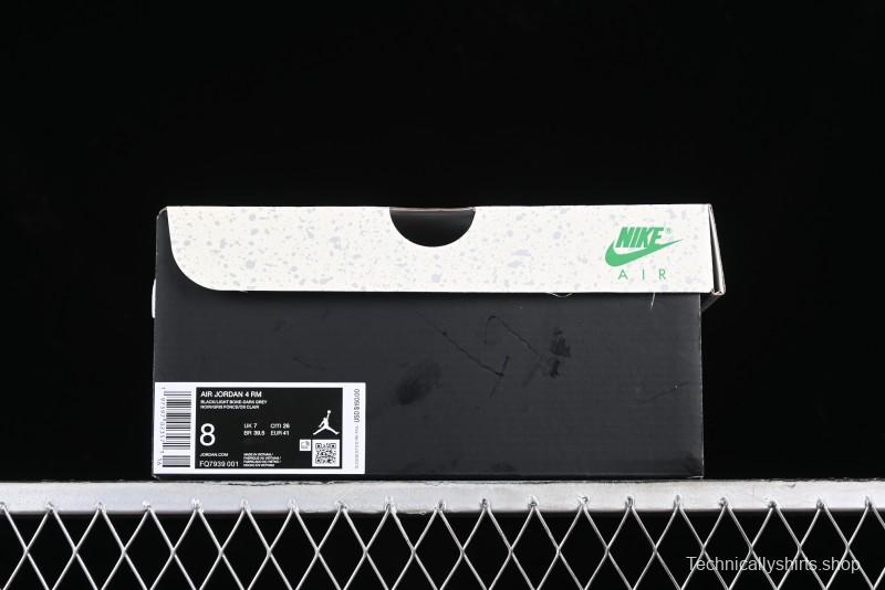 Nike Air Jordan 4 Remastered Sneakers in Black, Light Bone, and Dark Gray - FQ7939-001