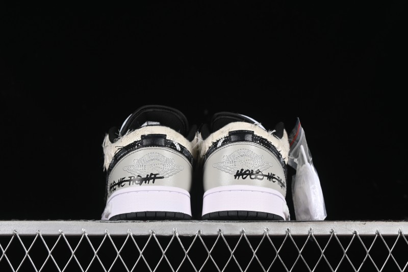 Nike Air Jordan 1 Low AJ1 Panda Prank Universe Exploration Custom Casual Sneakers - 553558-132