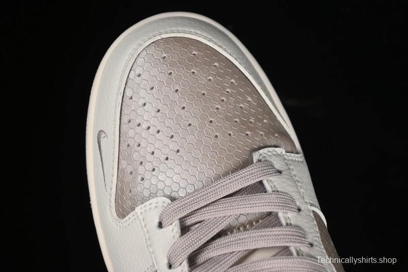 Nike SB Dunk Low Hermes Collaboration - Snake Print Brown Swoosh Low Top Casual Skate Shoes - XD6188-040