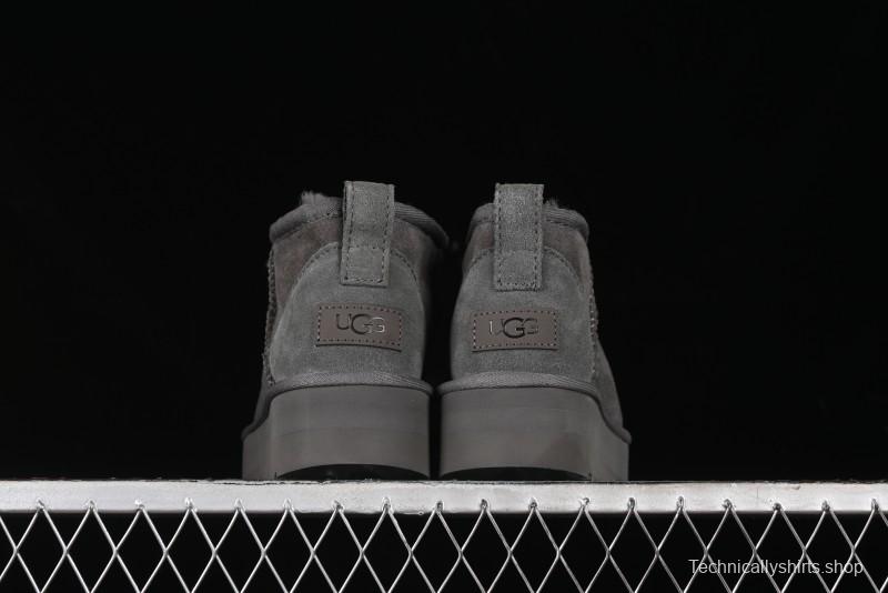 UGG Classic Ultra Mini Platform 3CM Wool Blend Mini Short Boots - 1135092