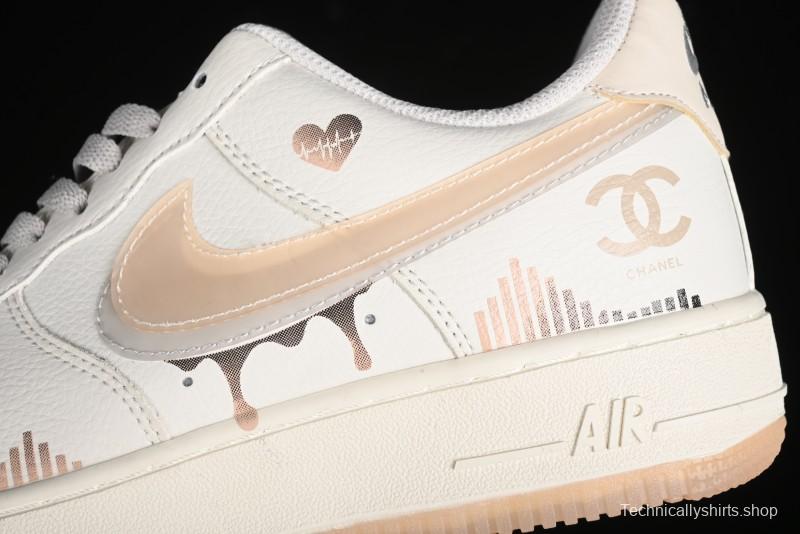 Nike Air Force 1 '07 Low Heart "Rate Beating" Casual Sneakers - CW1574-708