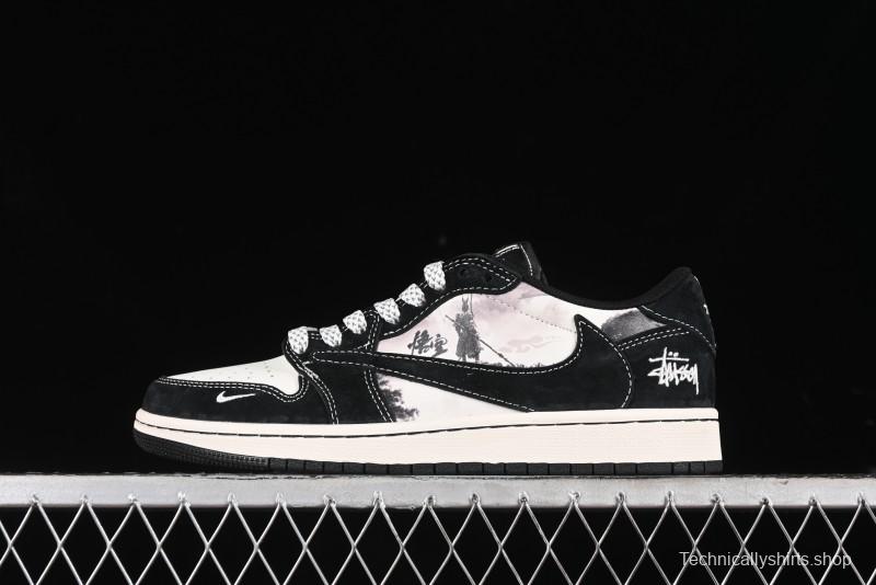 Nike Travis Scott x Fragment Design x Air Jordan 1 Low OG SP AJ1 - XZ3368-555