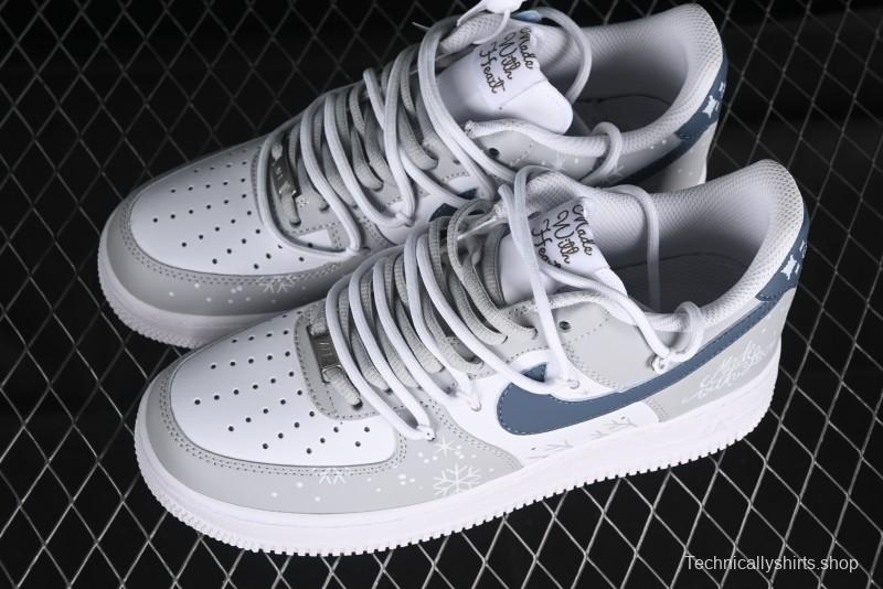 Nike Air Force 1 '07 Low Frozen Custom Paint Low-Top Casual Sneakers - ZH0316-035