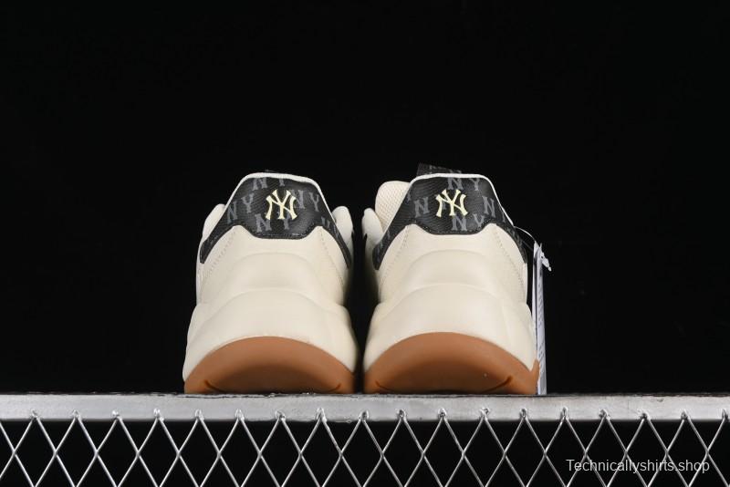 New York Yankees MLB Bigball Chunky Embo Monogram Thick Sole Sandals - 3ASHBEM4N50IVS