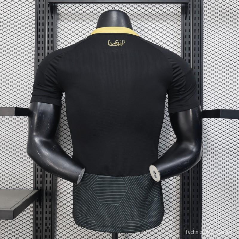 Player Version 25/26 Al-Ahli Saudi FC Black with Geometric Pattern Jersey