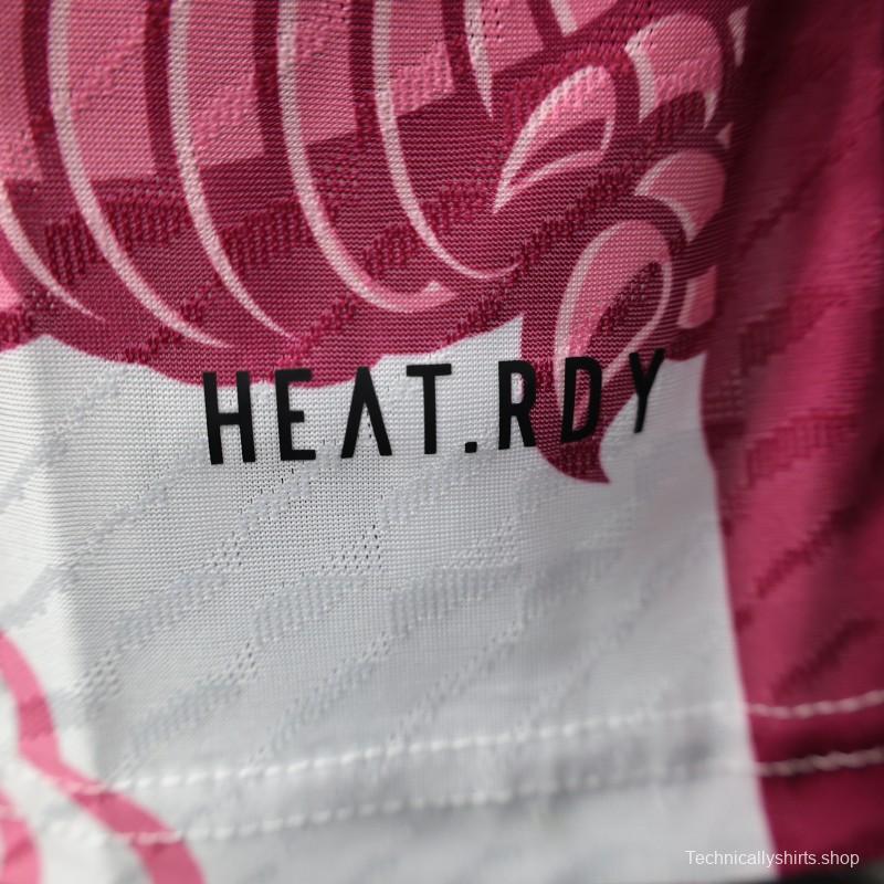 Player Version 2025 Japan National Team White with Pink Dragon Design Jersey