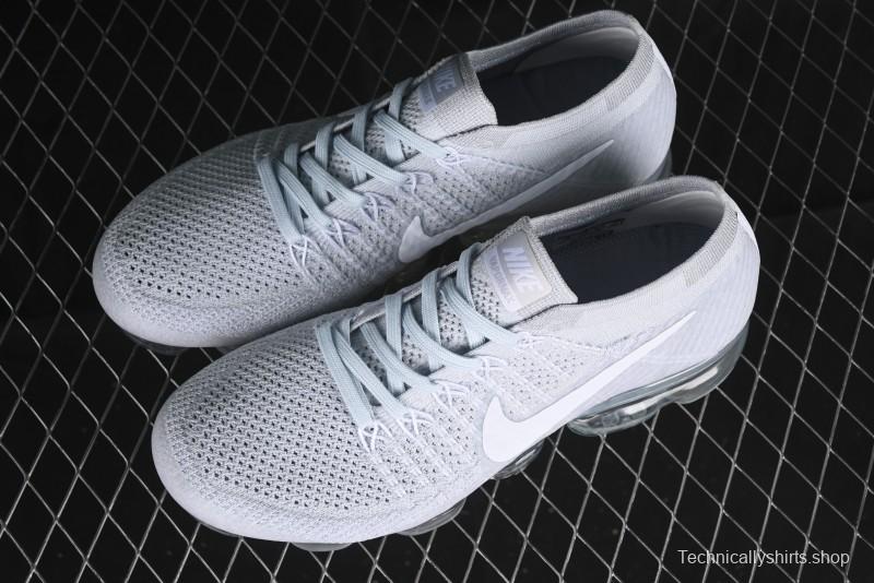 Nike Vapormax Flyknit Breathable Casual Running Shoes with Full-Length Air Cushion - 849558-100