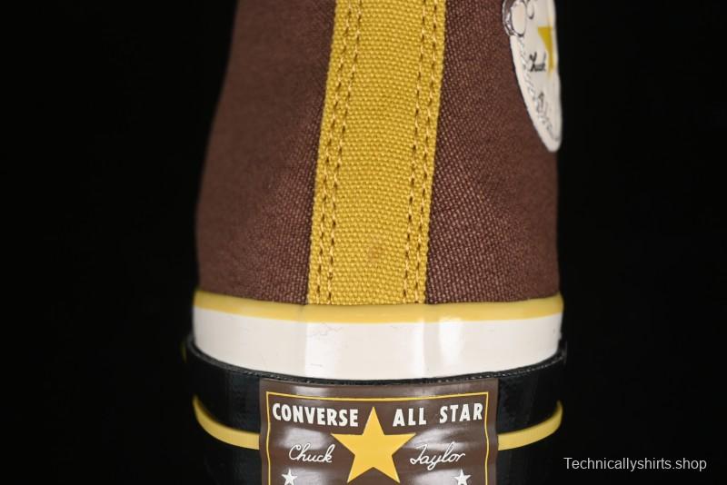 Converse Zoo Happy Pets Series High-Top Fleece-Lined Casual Sneakers with Animal-Themed Design - A12767C