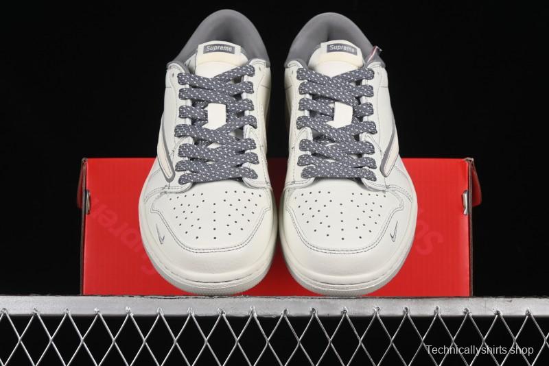 Nike Travis Scott x Fragment Design x Air Jordan 1 Low OG SP AJ1 Supreme Collaboration - CH6336-011