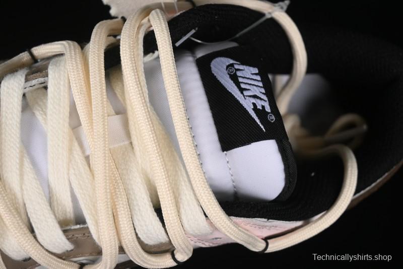 Nike Dunk Low Panda Prank Special Edition Heartbeat Mail Casual Sneakers - CW1590-100