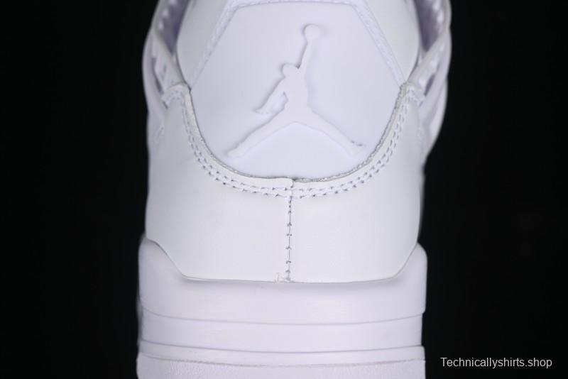 Nike Air Jordan 4 Retro Basketball Shoes with Net Design - FV7251-107