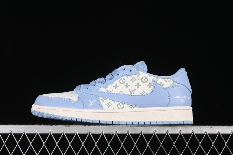 Nike Travis Scott x Fragment Design x Air Jordan 1 Low OG SP AJ1 University Blue - LX1988-104