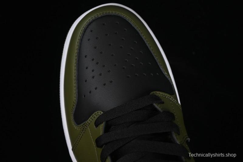 Nike Air Jordan 1 Mid AJ1 Army Green Mid-Top Casual Sneakers - DQ8426-092