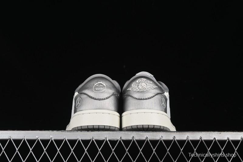 Nike Travis Scott x Fragment Design x Air Jordan 1 Low OG SP AJ1 Culture Casual Sneakers - AG3702-802