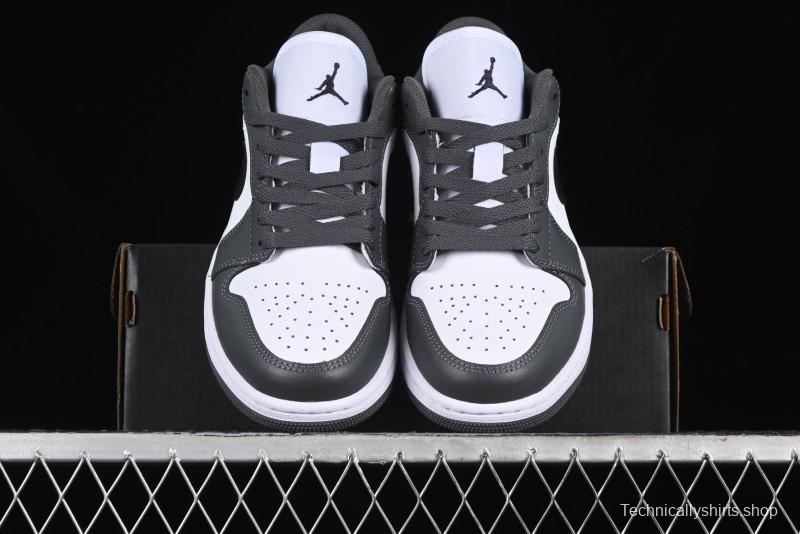 Nike Air Jordan 1 Low Iron Grey Casual Sneakers - 553558-152
