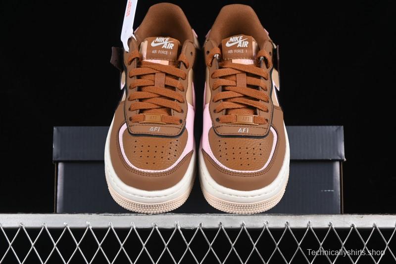 Nike Air Force 1 Shadow Low-Top Sneakers with Lightweight EVA Midsole and Anti-Slip RB Rubber Outsole - DZ1847-200