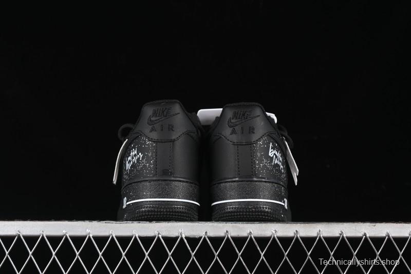 Nike Air Force 1 '07 Low Retro Street Spray White Peach Bubble Casual Sneakers - ZH0316-038