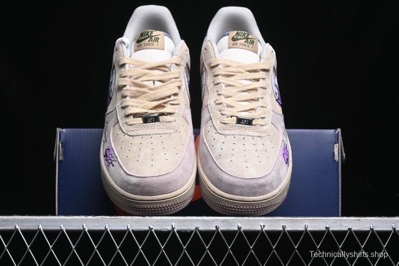 Nike Air Force 1 '07 Low Purple Taro Demon Casual Sneakers - ZB2121-301
