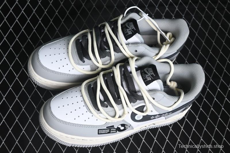 Nike Air Force 1 Low "Vinyl" Casual Sneakers with Lace-Up Design - KS6896-666