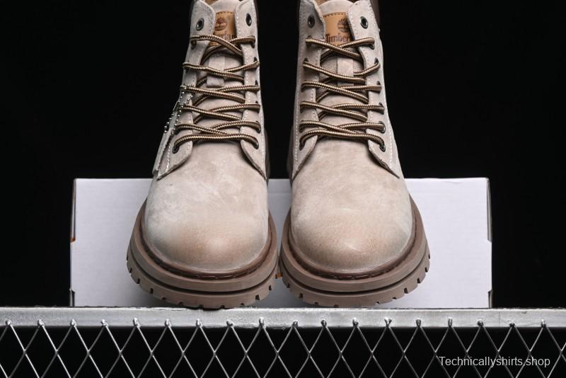 Timberland Classic High Top Outdoor Casual Boots with Premium Suede Leather - A18066TSAND