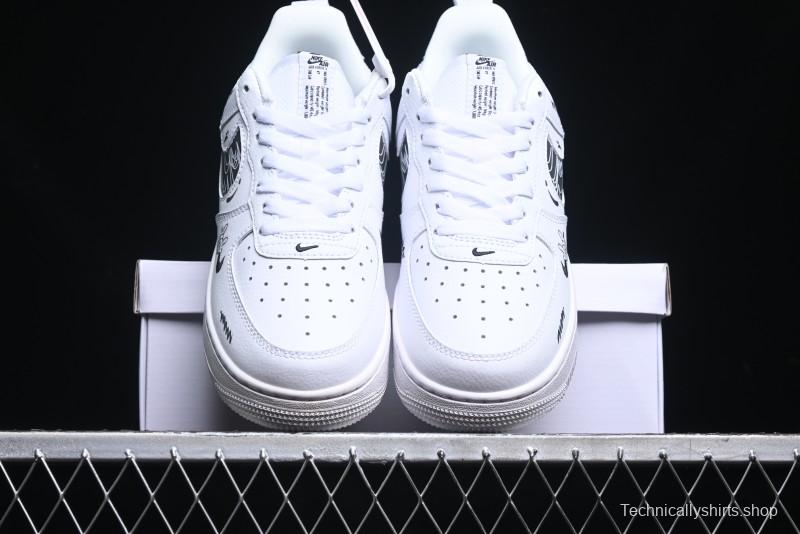 Nike Air Force 1 '07 Low "Smiley Face" Casual Sneakers - FB8971-020