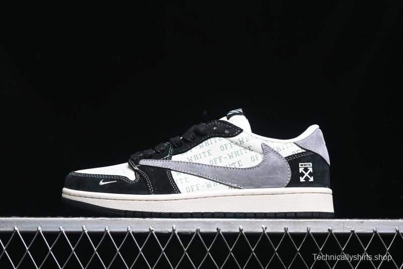 Nike Travis Scott x Fragment Design x Air Jordan 1 Low OG SP Sneakers - SJ2068-108
