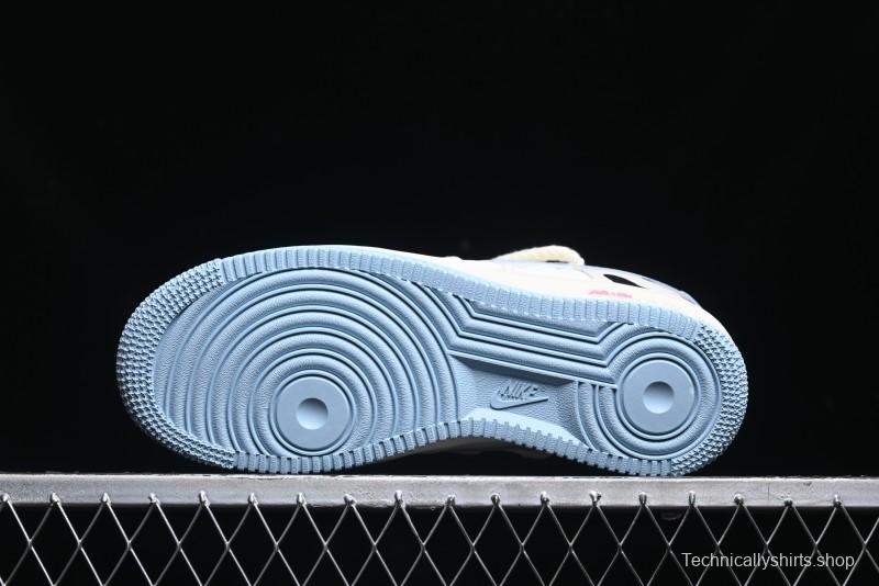 Nike Air Force 1 '07 Low Milk Pig Casual Lace-Up Sneakers - BD7701-110