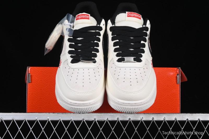 Nike Air Force 1 '07 Low Supreme Snake Year Limited Edition Basketball Shoes with Python Swoosh - DM6688-026
