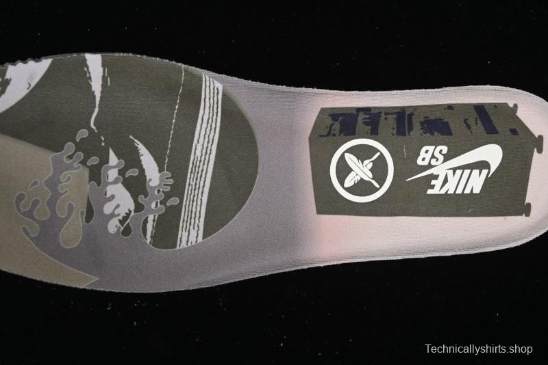 Nike Yuto Horigome x SB Dunk Low Pro 2.0 Casual Skate Shoes with Speckled Design - HF8022-300