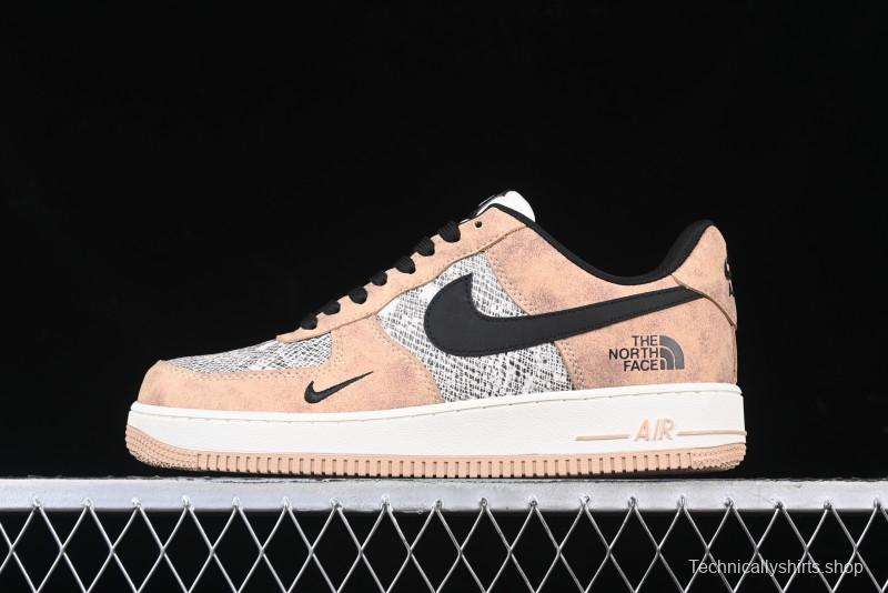 Nike Air Force 1'07 Low The North Face Collaboration - Mesh Brown Low-Top Casual Sneakers - KK1988-031