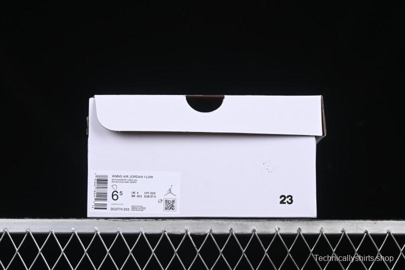 Nike Air Jordan 1 Low AJ1 Wheat Color Low-Top Casual Sneakers - DC0774-203