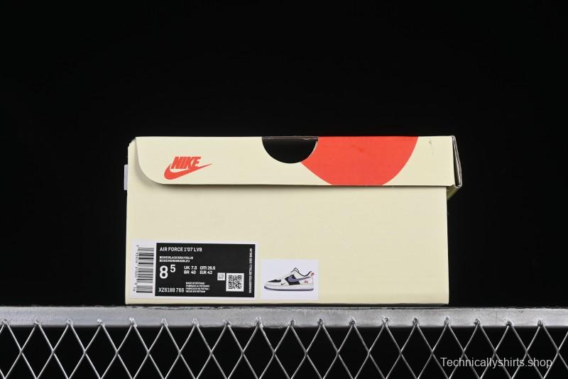 Nike Air Force 1 '07 Low Stussy Collaboration Beige Grey Black Low-Top Casual Sneakers - XZ6188-766
