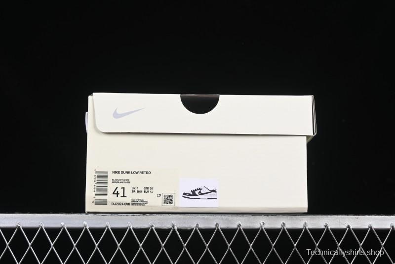 Nike SB Dunk Low Gucci Collaboration Black White Lettering Anniversary High-End Custom Low-Top Casual Skate Shoes - DJ2024-098
