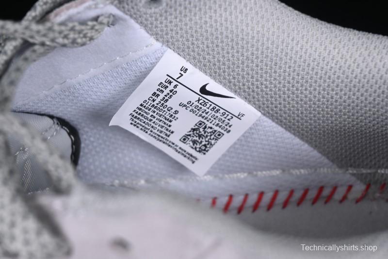 Nike Air Force 1 '07 Low Stussy Collaboration Silver Trim Black Swoosh Low-Top Casual Sneakers - XZ6188-912