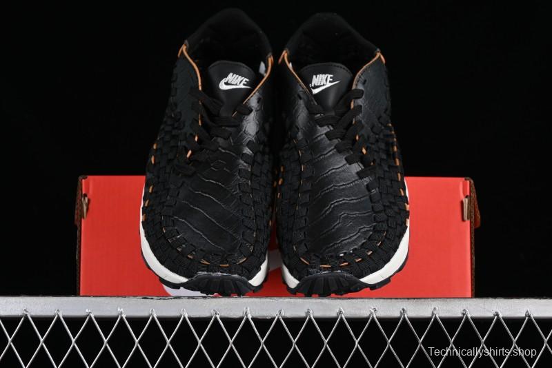 Nike Air Footscape Woven Asymmetrical Woven Slip-Resistant Low-Top Lifestyle Sneakers - FQ8129-010