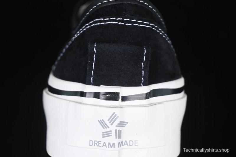 Kamiya Vulcanize Sneaker 23AW High-End Line Mihara Yasuhiro Dissolve Black White Suede Casual Low-Top Canvas Shoes - M.C3