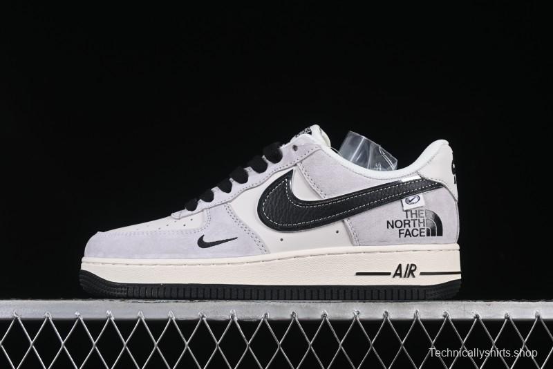 Nike Air Force 1 '07 Low The North Face Collaboration Beige Grey Carbon Black Swoosh Low-Top Casual Sneakers - XZ6188-916