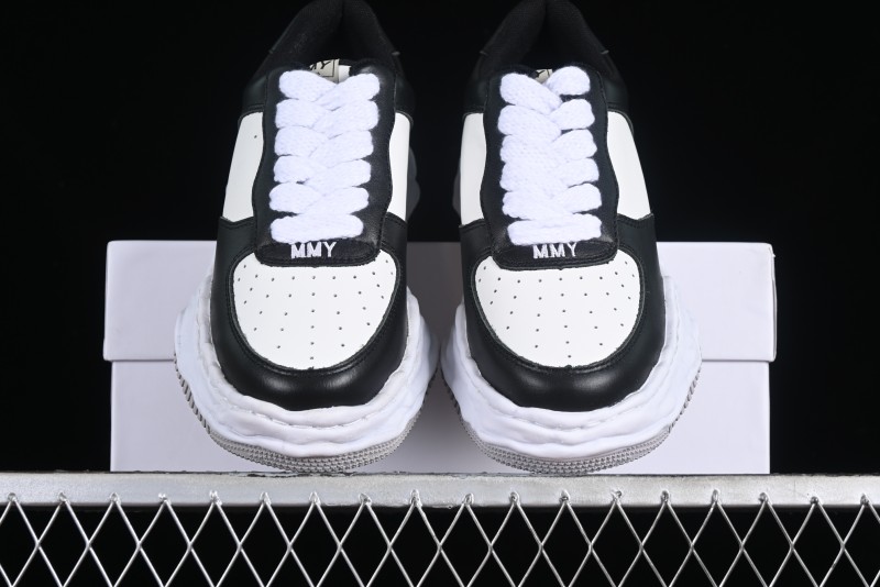 MMY Wayne Original Sole Leather Low Sneaker with Deconstructed Ice Cream Sole - W.E5