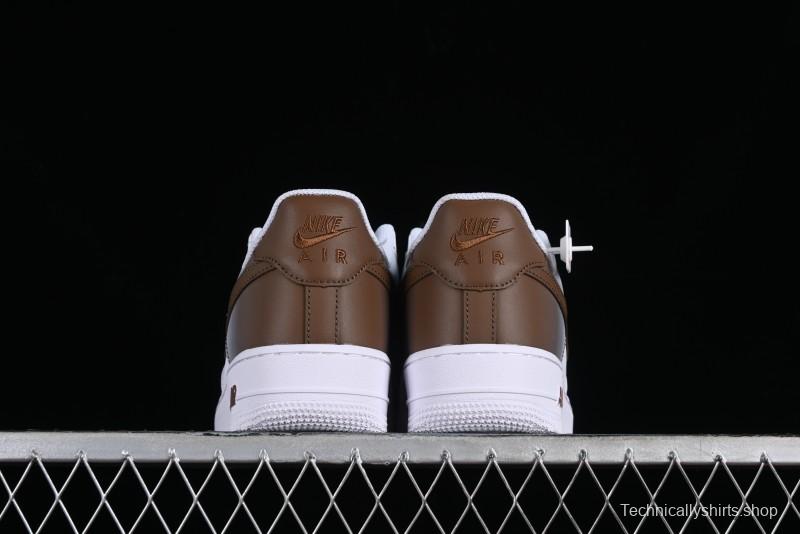 Nike Air Force 1 '07 Low Custom Anime Theme Gradient Brown Swoosh Casual Sneakers - FN0366-103