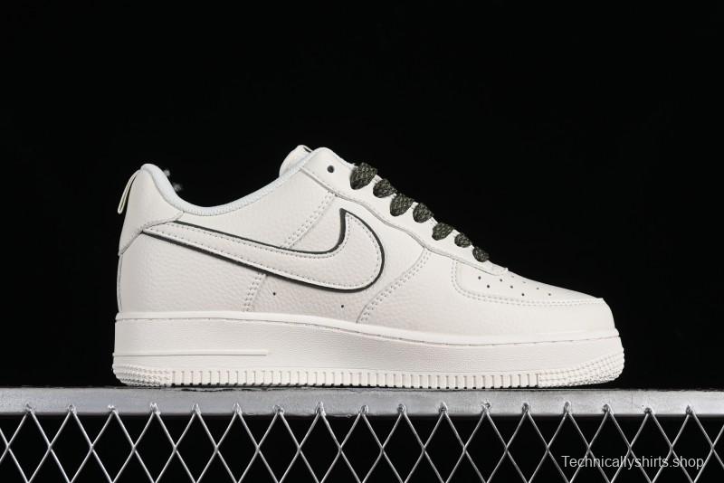 Nike Air Force 1 '07 Low Classic Military Green Mini Swoosh Starry Sky Casual Sneakers - MJ0319-022